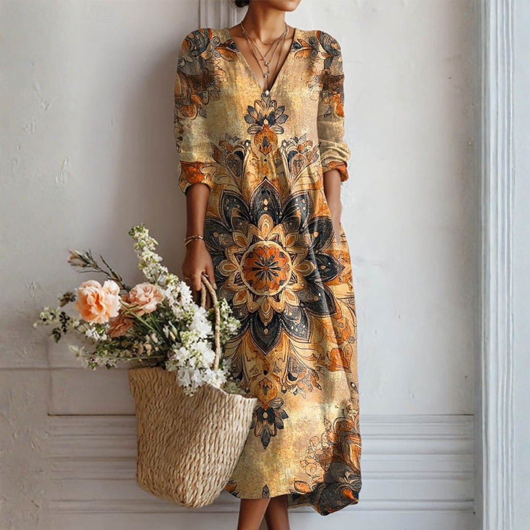 Snježana™ | Cvjetna Haljina Prirodna Elegancija