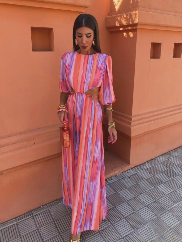 Paloma – Prugasti Print s Izrezima