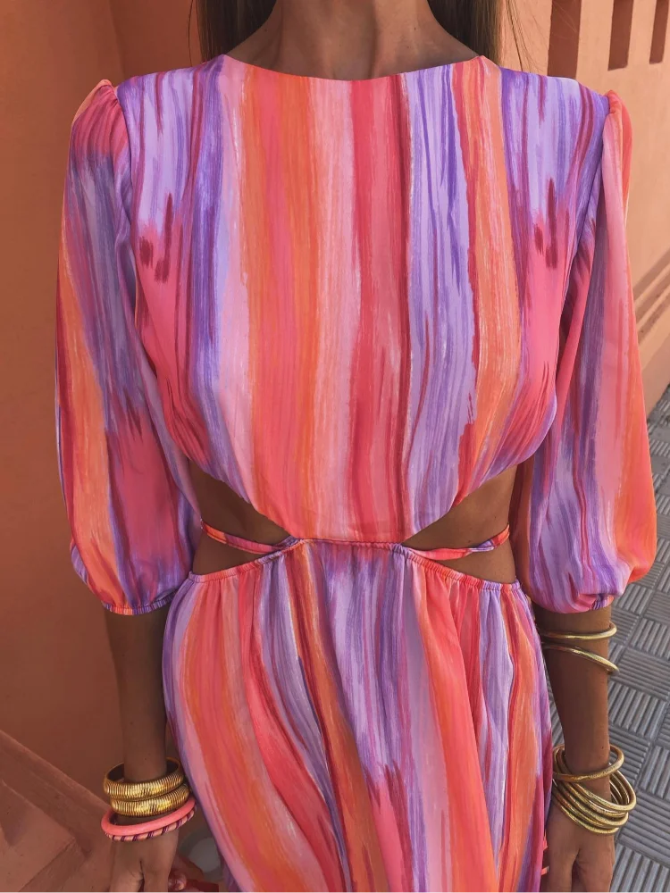 Paloma – Prugasti Print s Izrezima