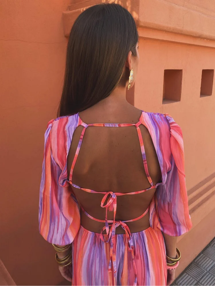 Paloma – Prugasti Print s Izrezima