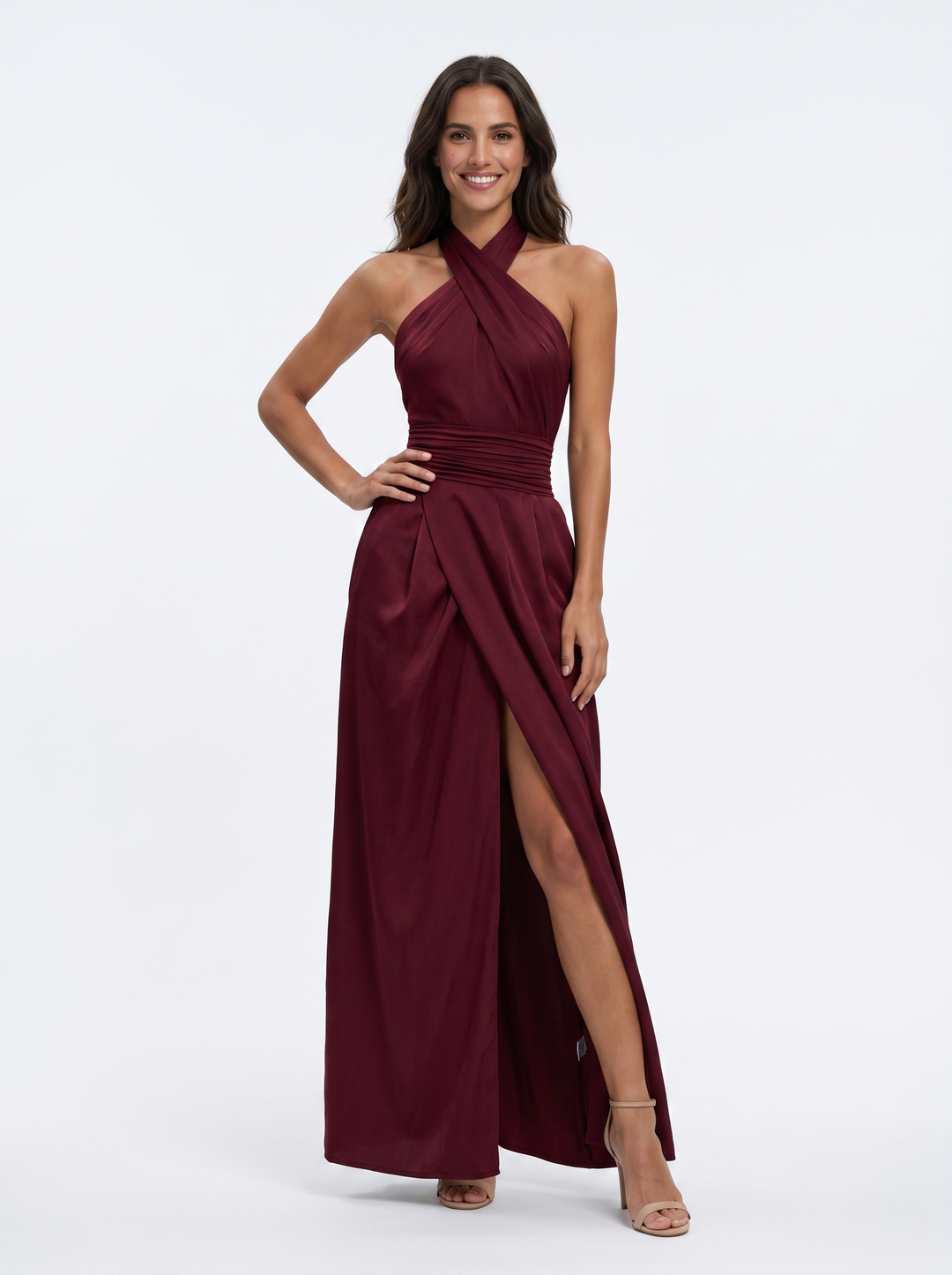 Malena – Bijela Halter s Prorezom