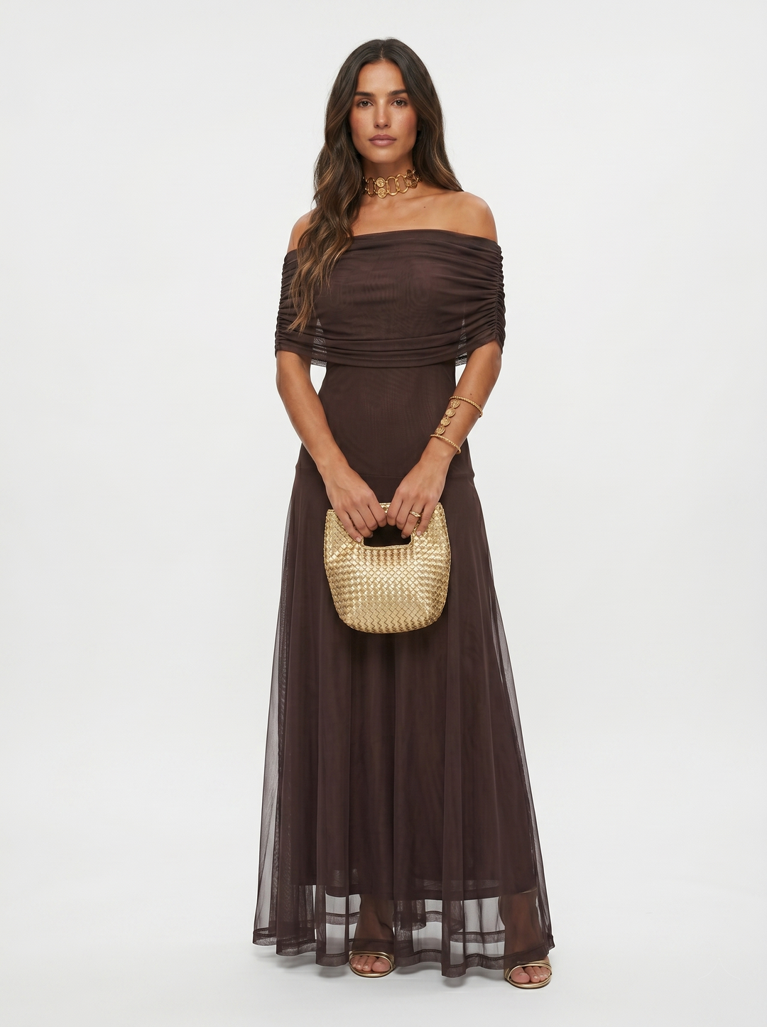 Carla – Bordo Print Jednog Ramena