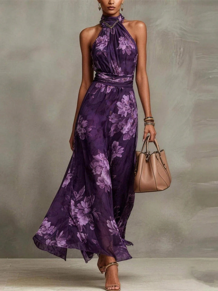 Leah - Vestido Maxi Rendado Halter