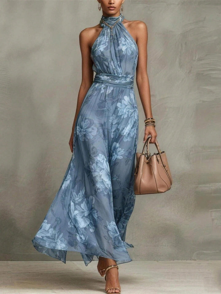 Leah - Vestido Maxi Rendado Halter