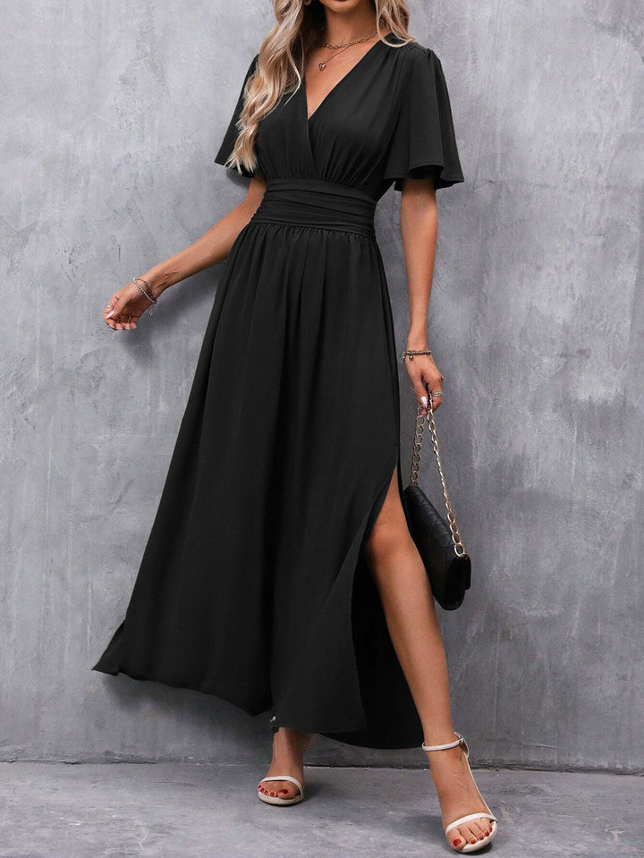 Eterna - Elegantna Maxi Haljina Crna