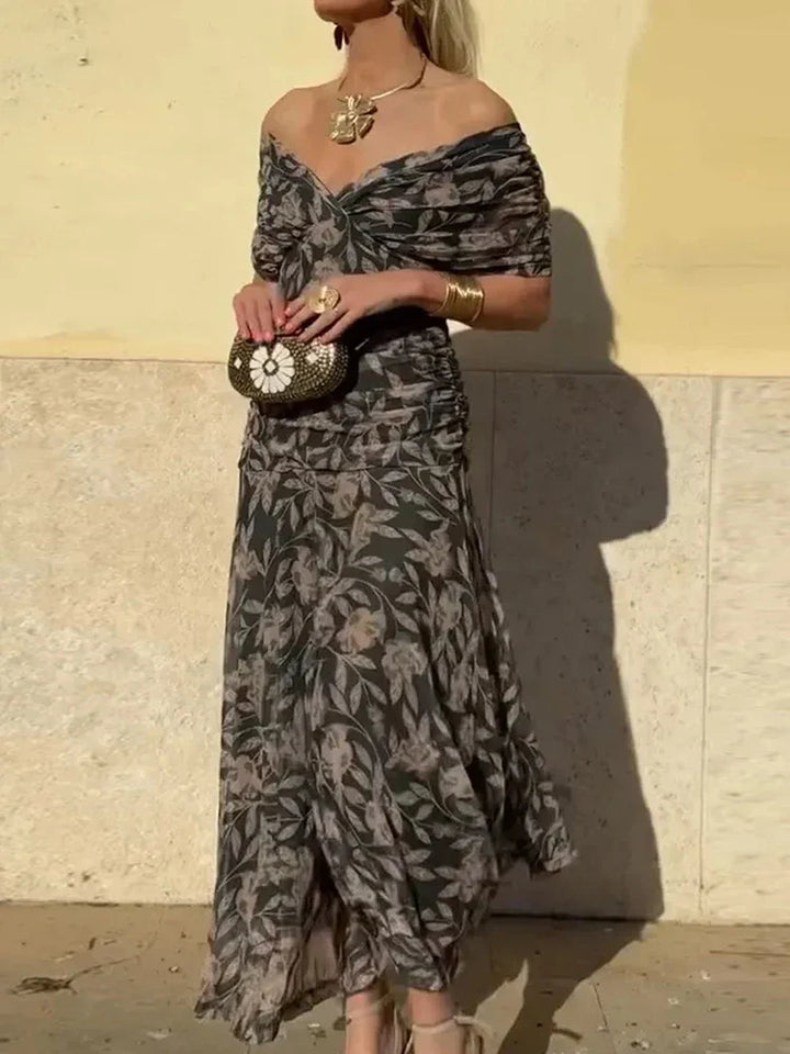 Luana - Elegantna haljina s V izrezom