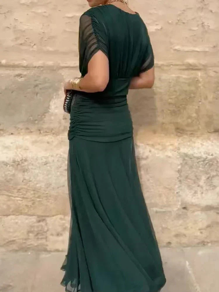 Luana - Elegantna haljina s V izrezom