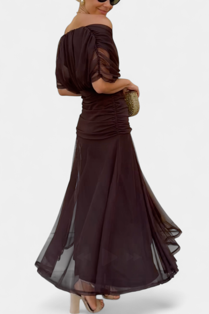 Luana - Elegantna haljina s V izrezom