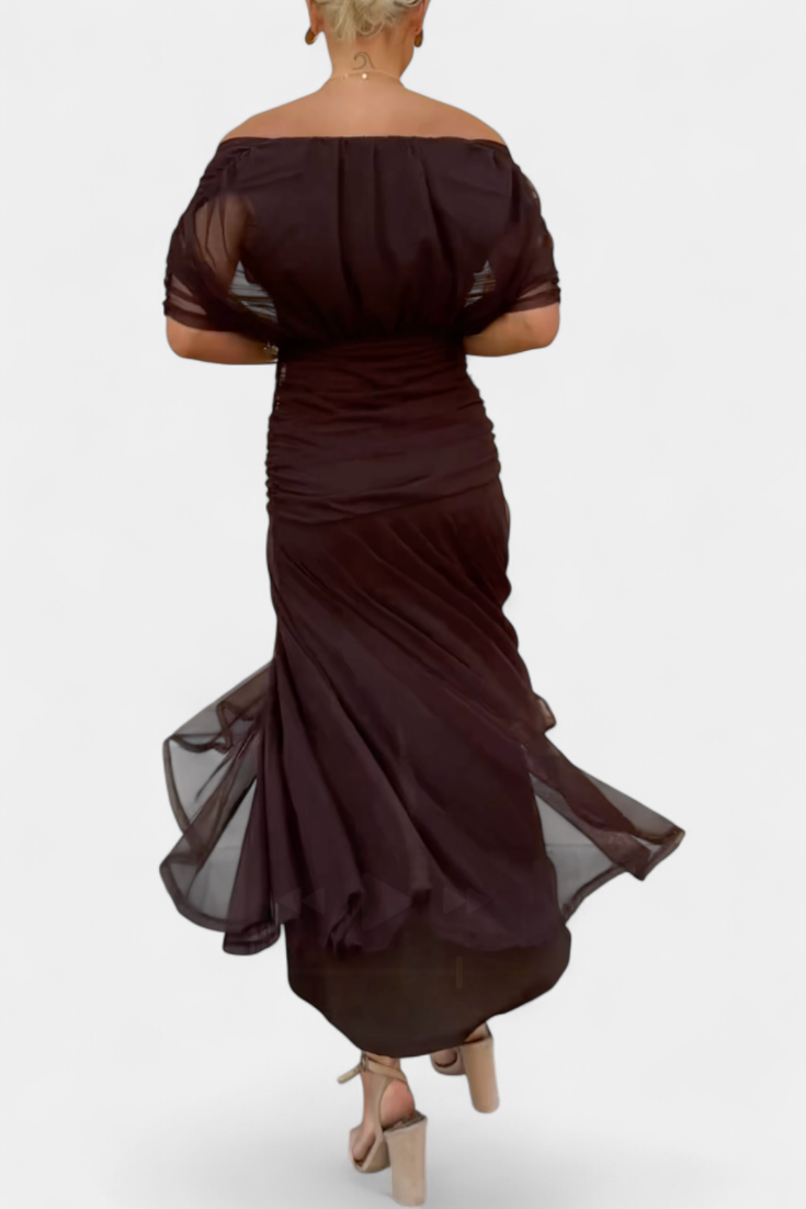Luana - Elegantna haljina s V izrezom