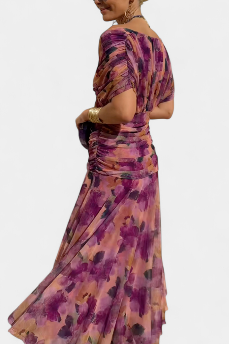 Luana - Elegantna haljina s V izrezom