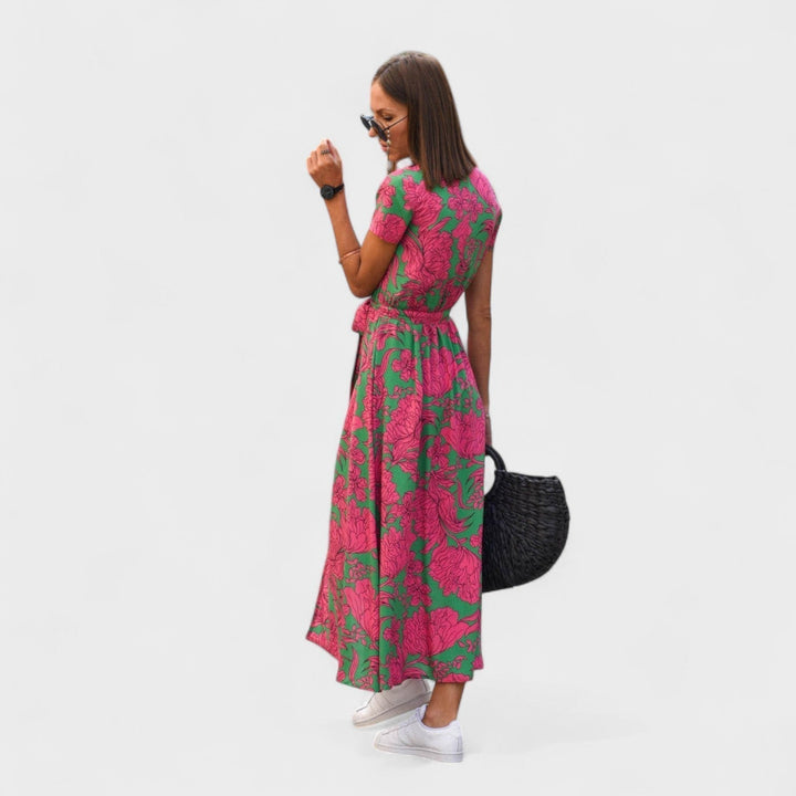 Ružičasti Ljiljan - Boho Chic Haljina