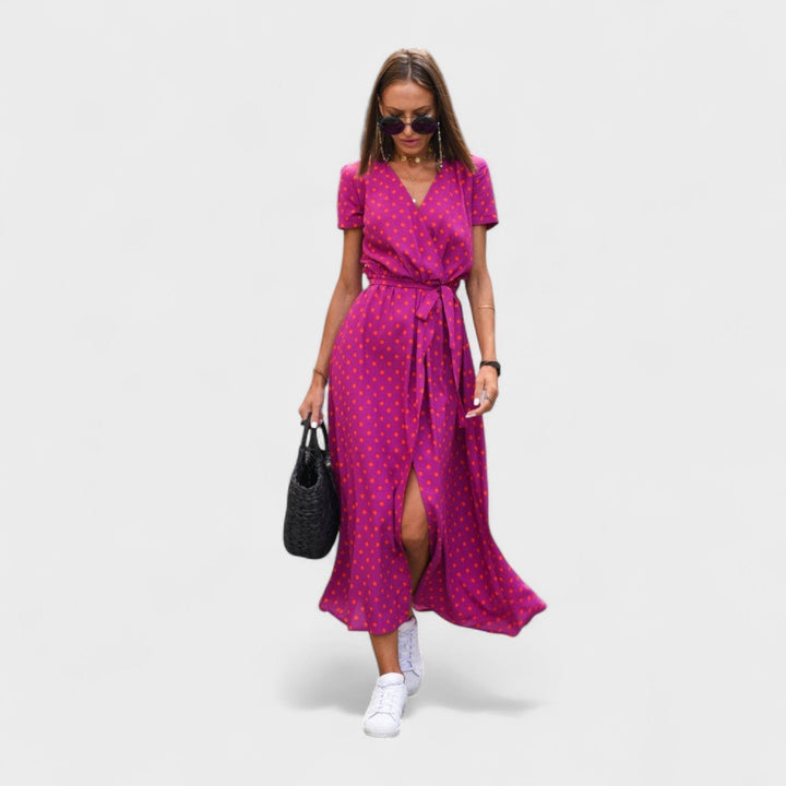 Ružičasti Ljiljan - Boho Chic Haljina