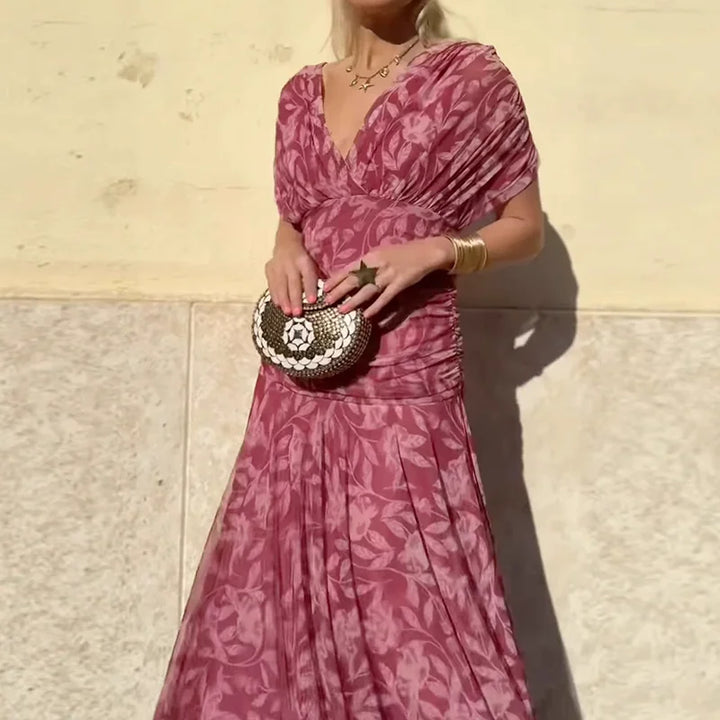 Luana - Elegantna haljina s V izrezom