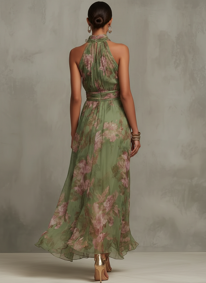 Leah - Vestido Maxi Rendado Halter