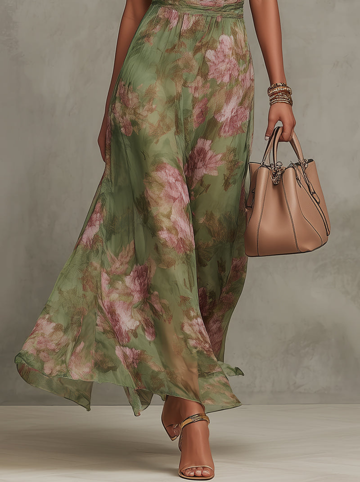 Leah - Vestido Maxi Rendado Halter