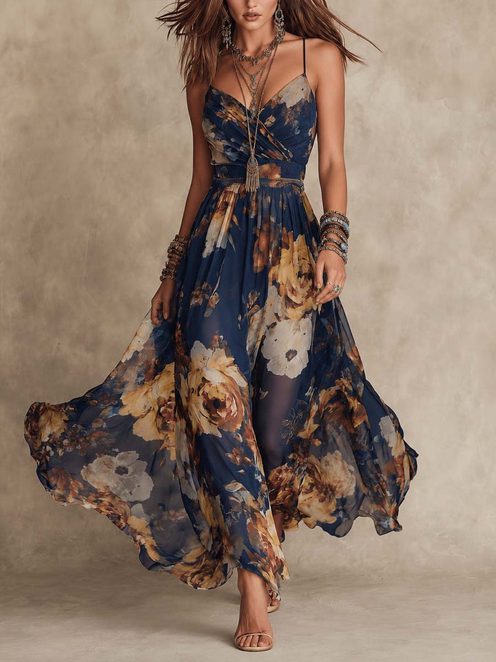 Deborah | Cvjetna Maxi Haljina