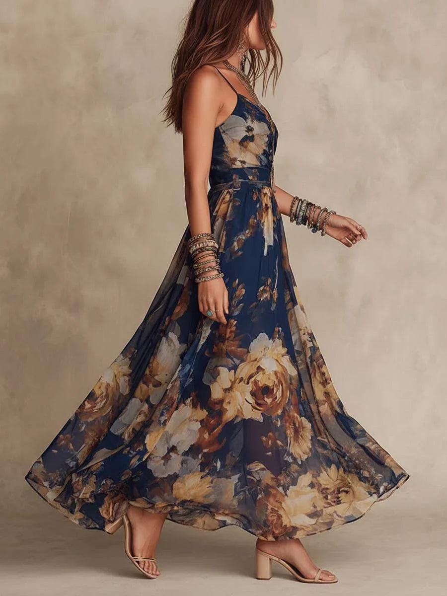 Deborah | Cvjetna Maxi Haljina