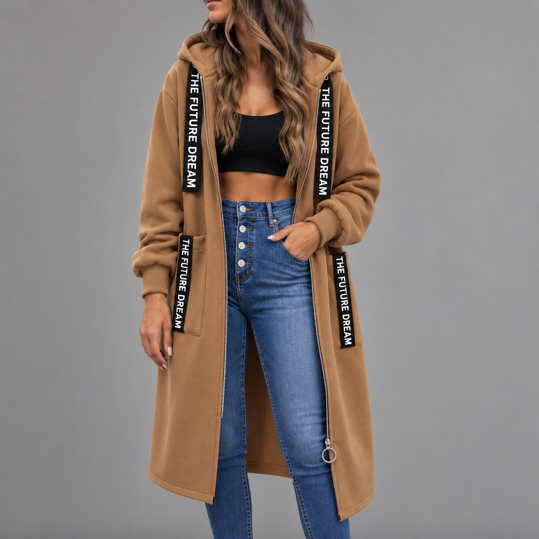 Katarina | Fleece oversized kaput s kapuljačom