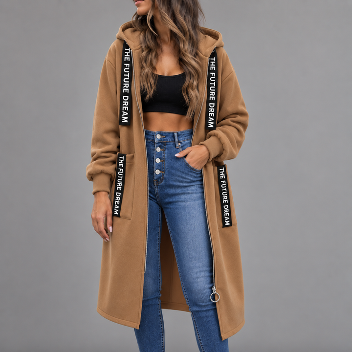 Katarina | Fleece oversized kaput s kapuljačom
