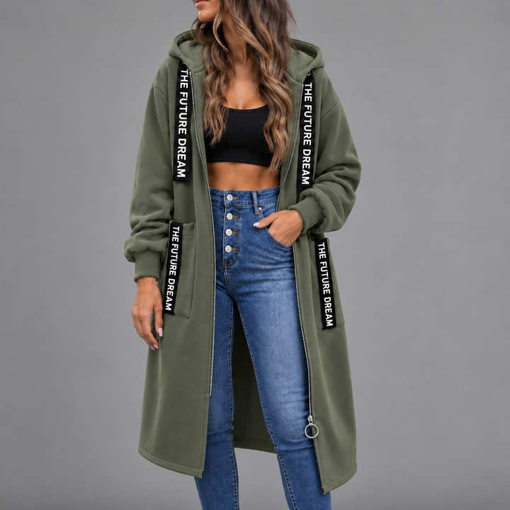 Katarina | Fleece oversized kaput s kapuljačom