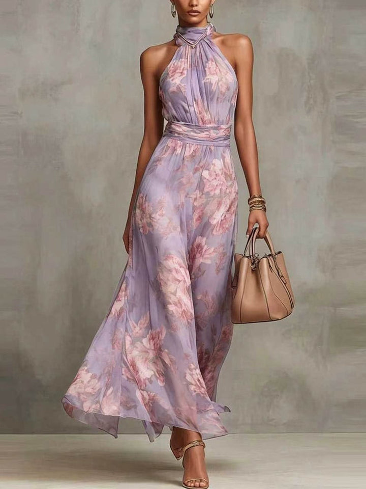 Leah - Vestido Maxi Rendado Halter