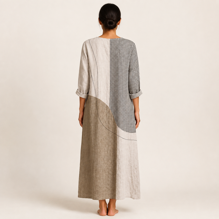 Lana™ | Elegantna Prugasta Haljina