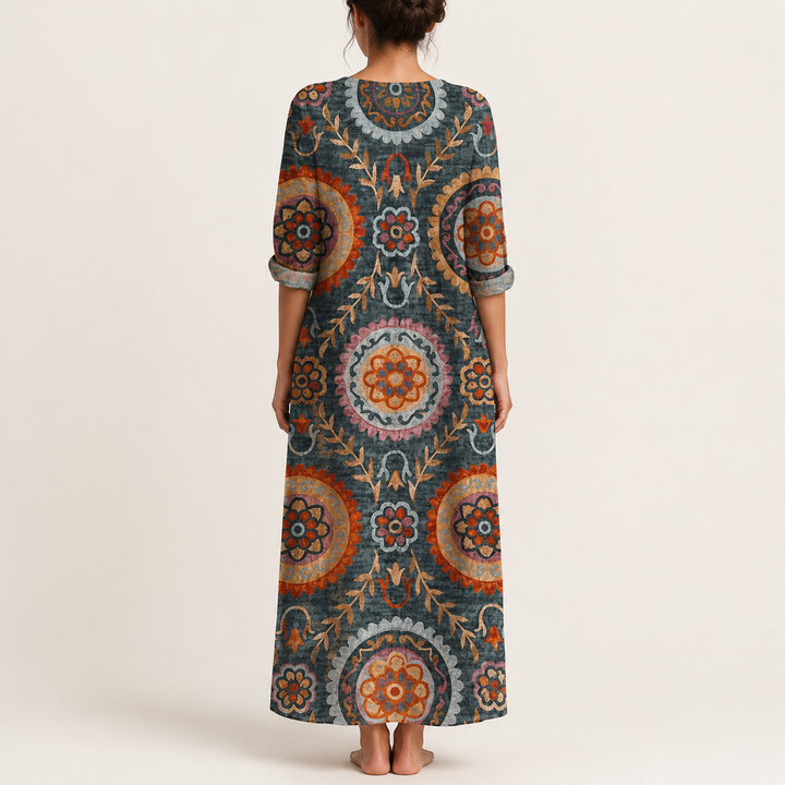 Sara™ | Geometrijska Midi Haljina