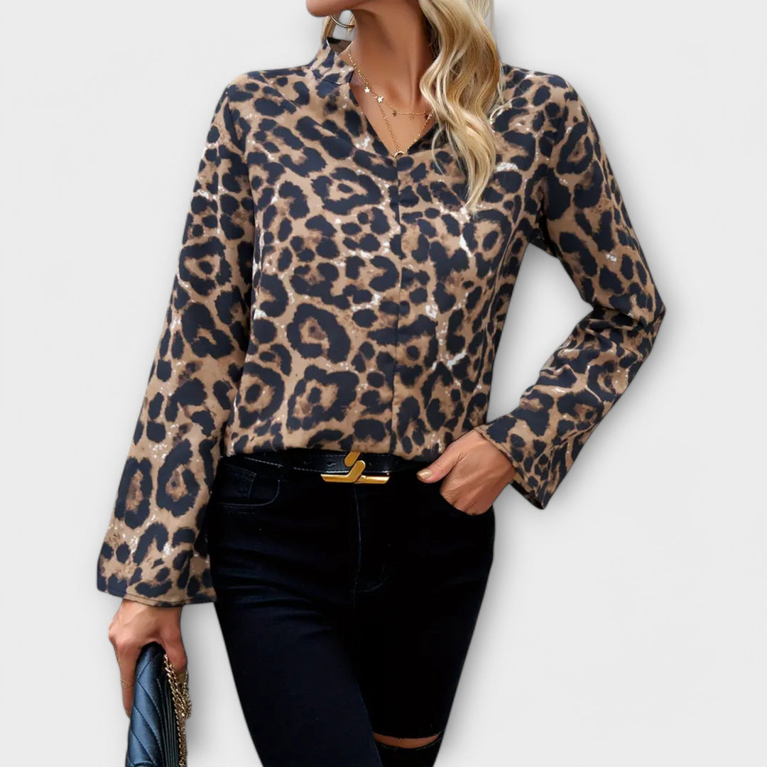 Mila - Casual Bluzica s Leopardom