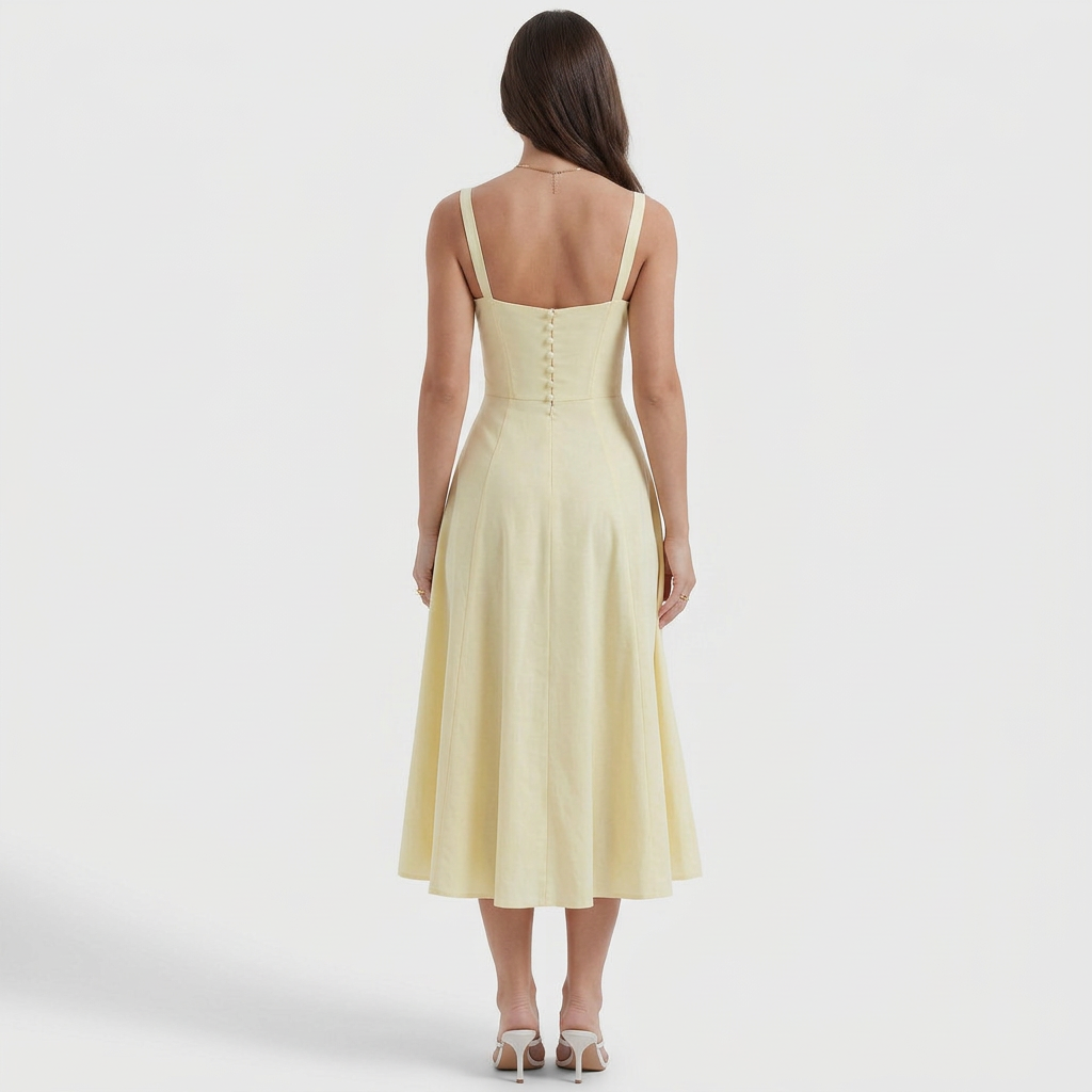 Luana – Tamnoplavi Korzet Midi