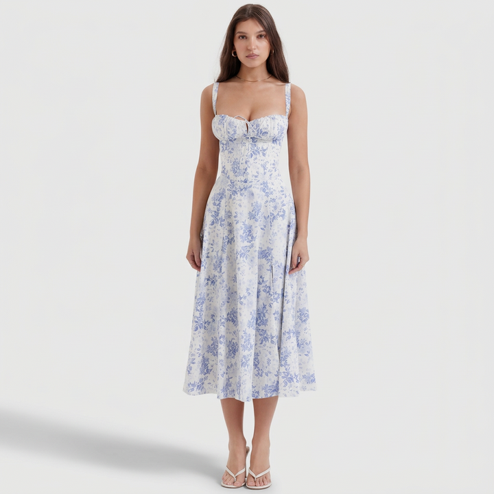 Luana – Tamnoplavi Korzet Midi