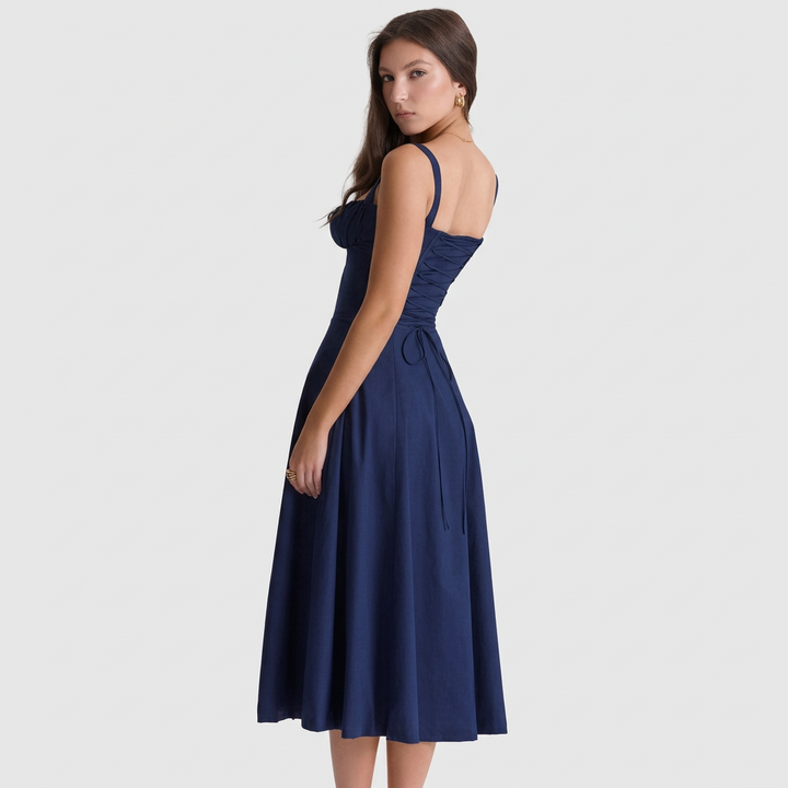 Luana – Tamnoplavi Korzet Midi