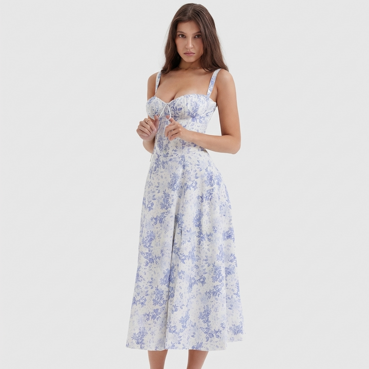 Luana – Tamnoplavi Korzet Midi