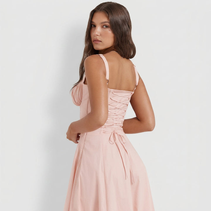 Luana – Tamnoplavi Korzet Midi