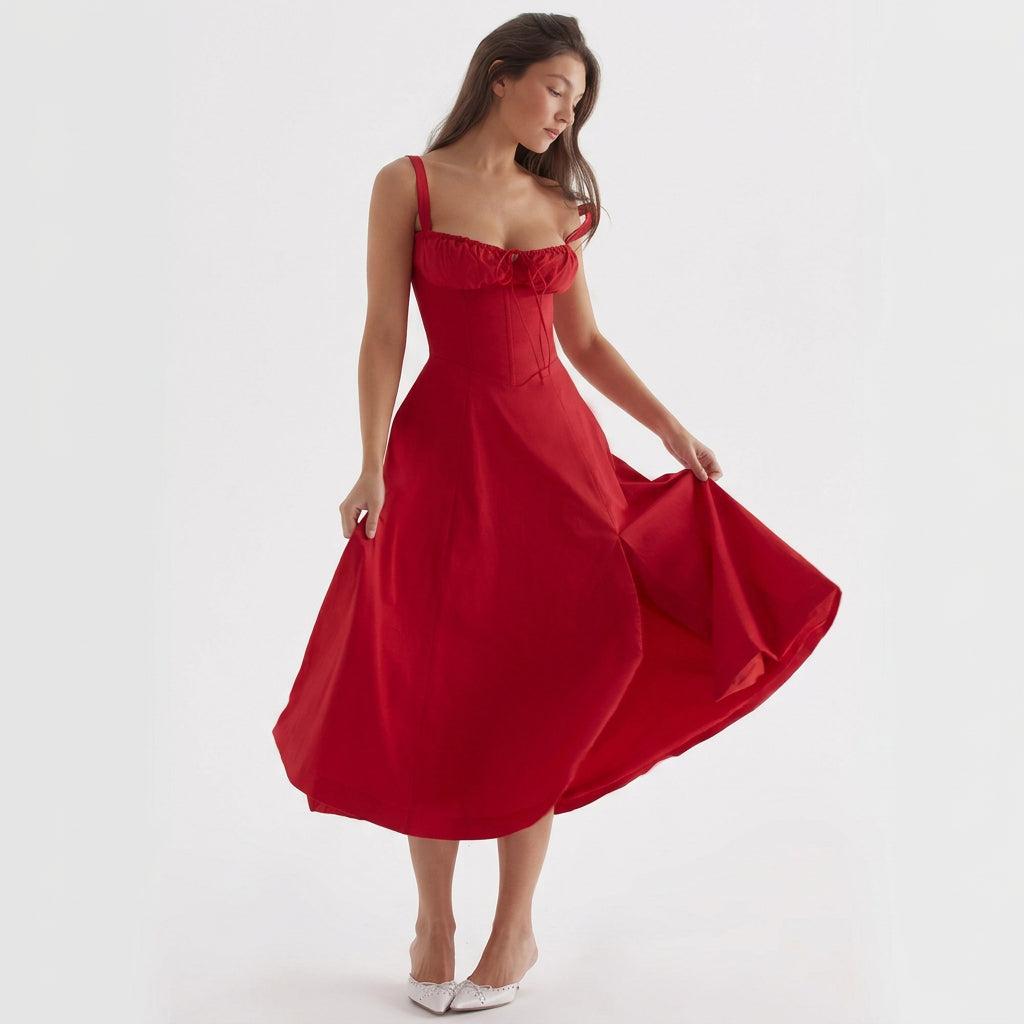 Luana – Tamnoplavi Korzet Midi