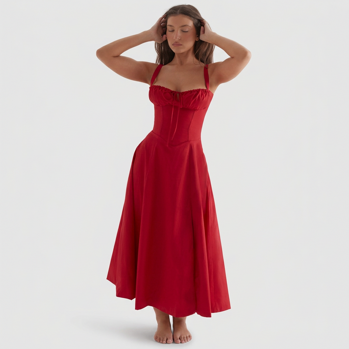 Luana – Tamnoplavi Korzet Midi
