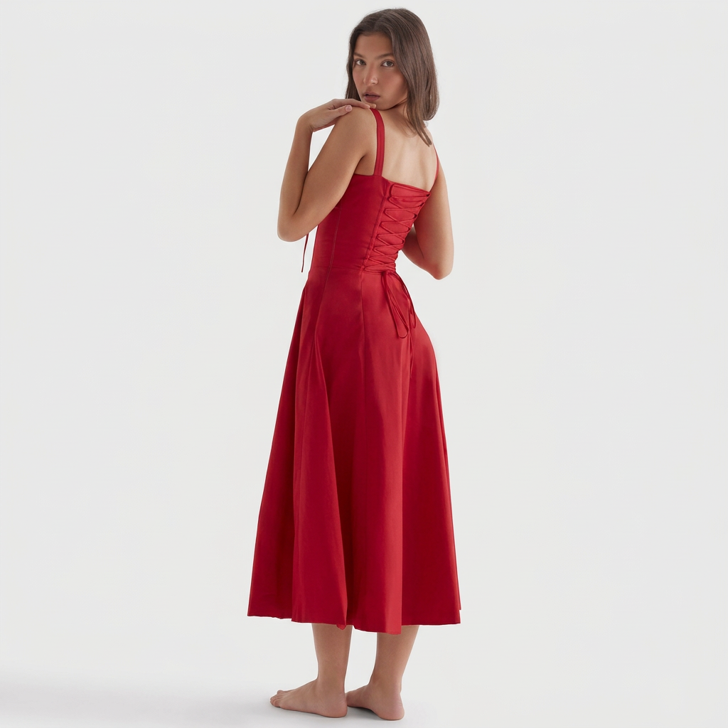Luana – Tamnoplavi Korzet Midi
