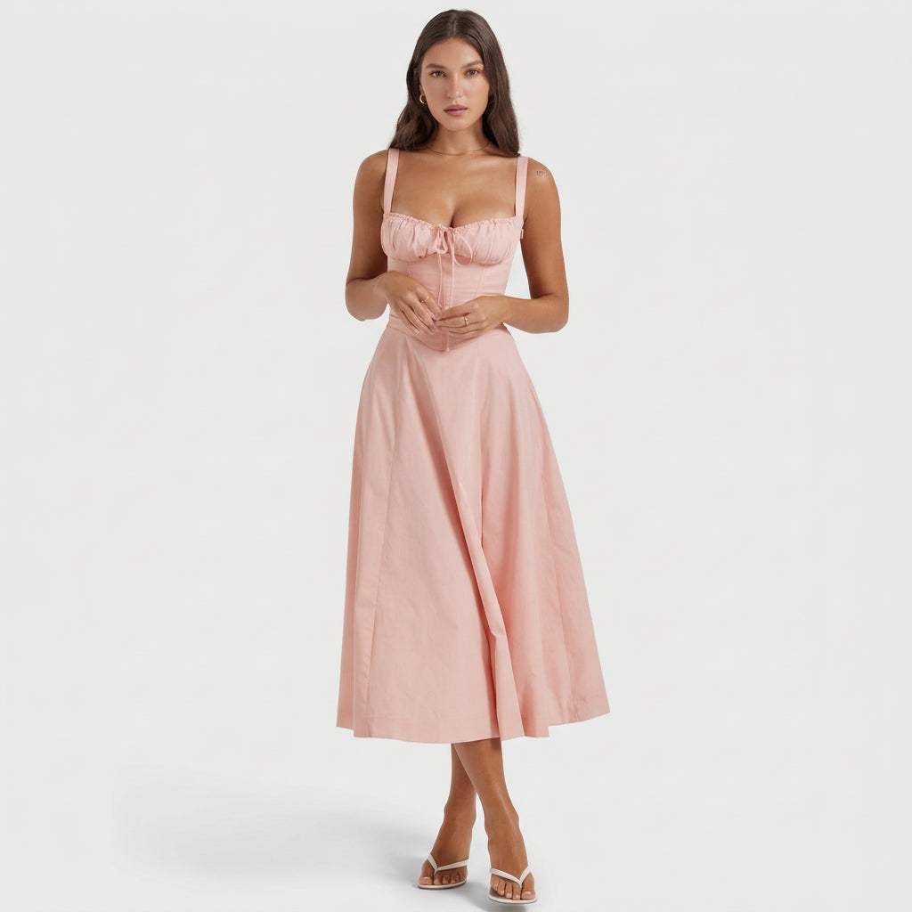Luana – Tamnoplavi Korzet Midi