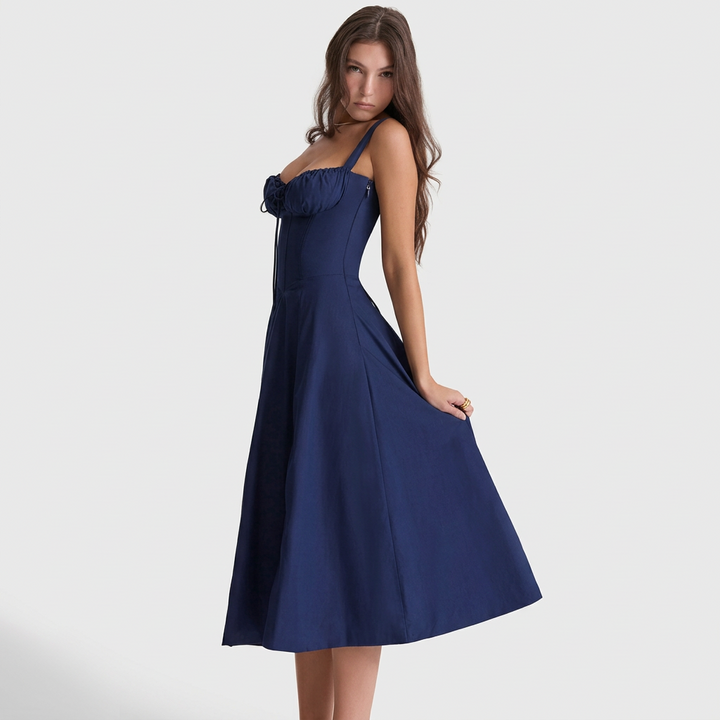Luana – Tamnoplavi Korzet Midi