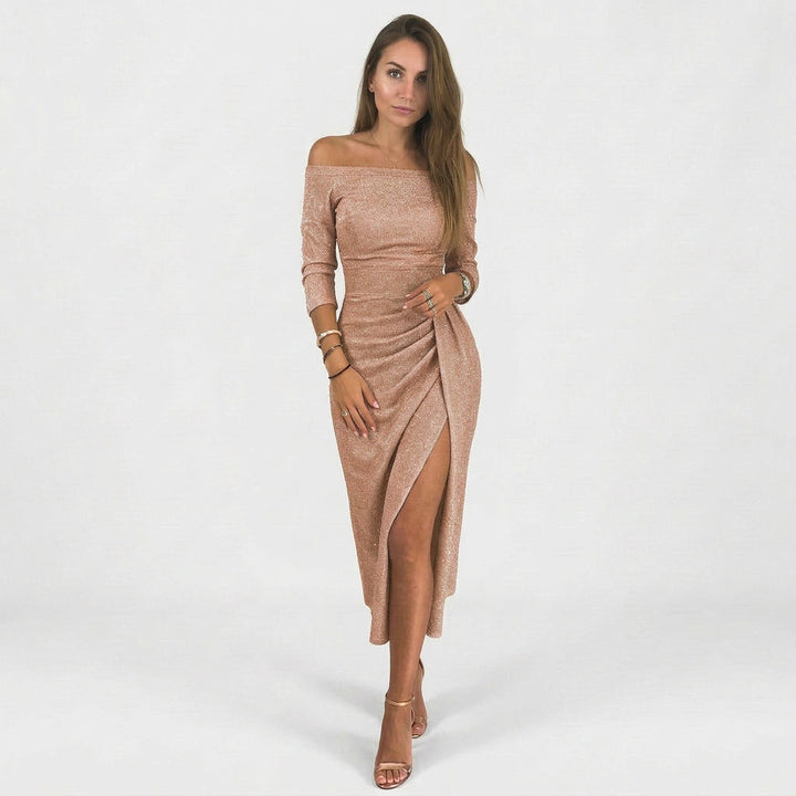 Natália - Chic haljina s otkrivenim ramenima