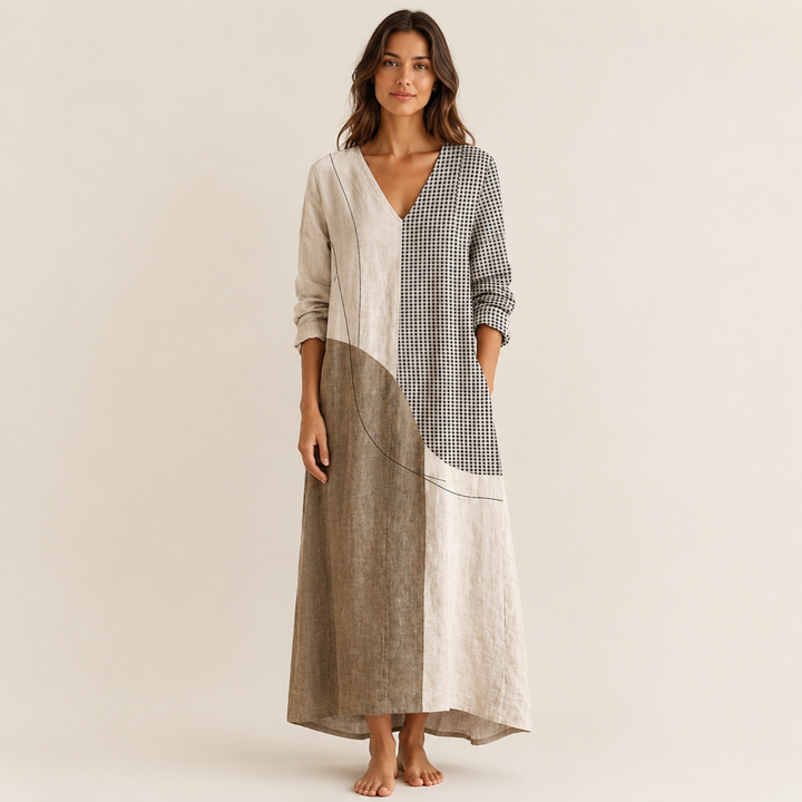 Lana™ | Elegantna Prugasta Haljina