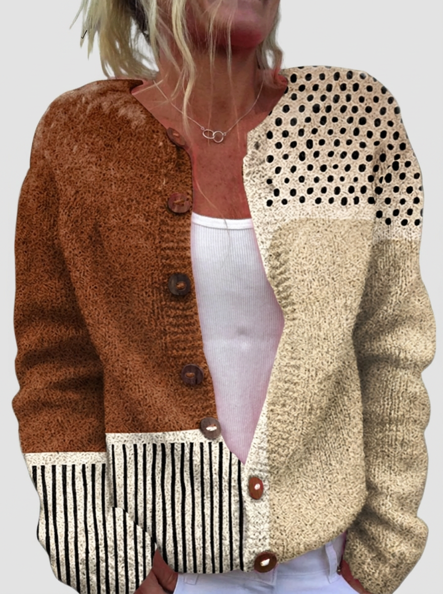 Gisela™ - Kardigan u patchwork stilu