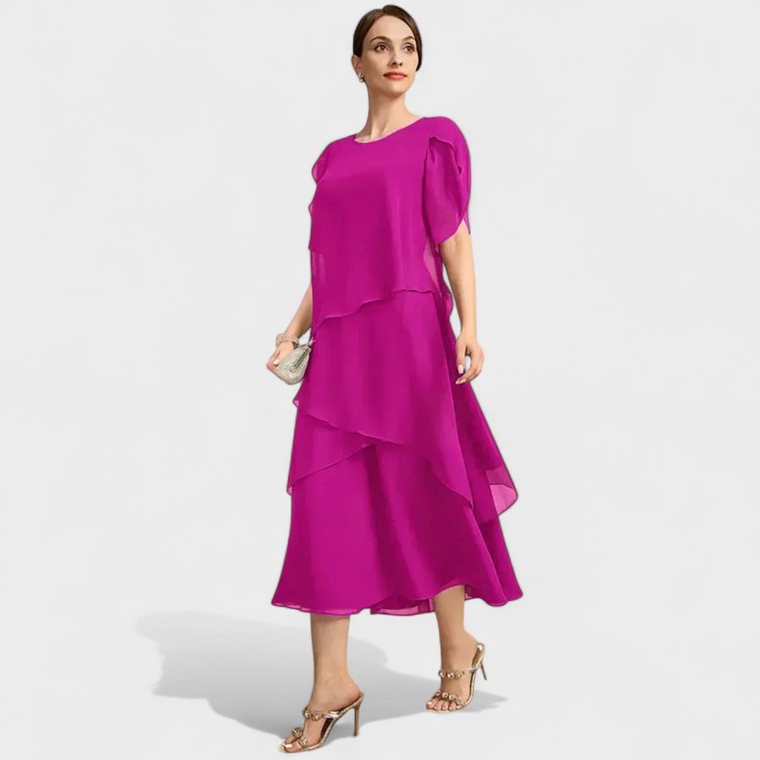 Denise – Bordo Midi s Volanima