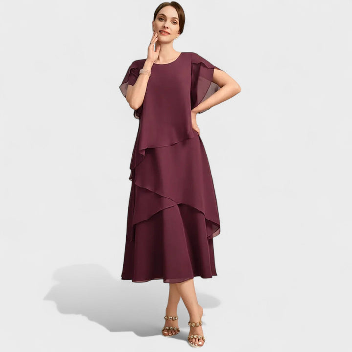 Denise – Bordo Midi s Volanima
