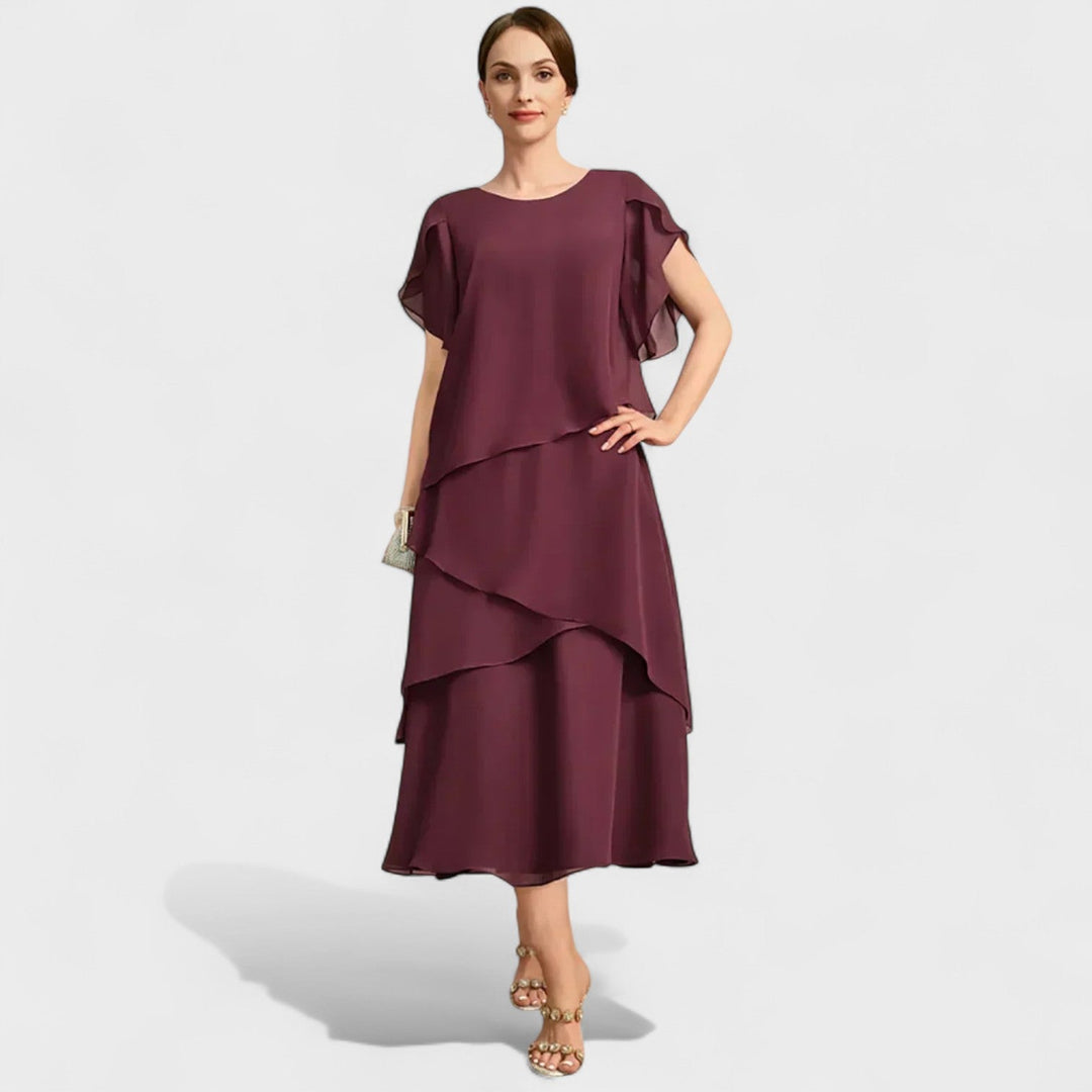 Denise – Bordo Midi s Volanima