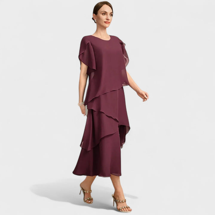 Denise – Bordo Midi s Volanima