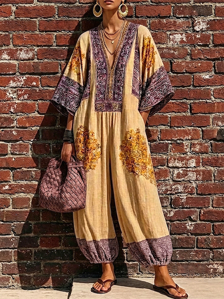 Mila - Kombinezon bež boho