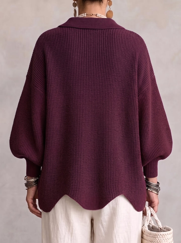 Isadora - Oversized Kardigan s Ovratnikom