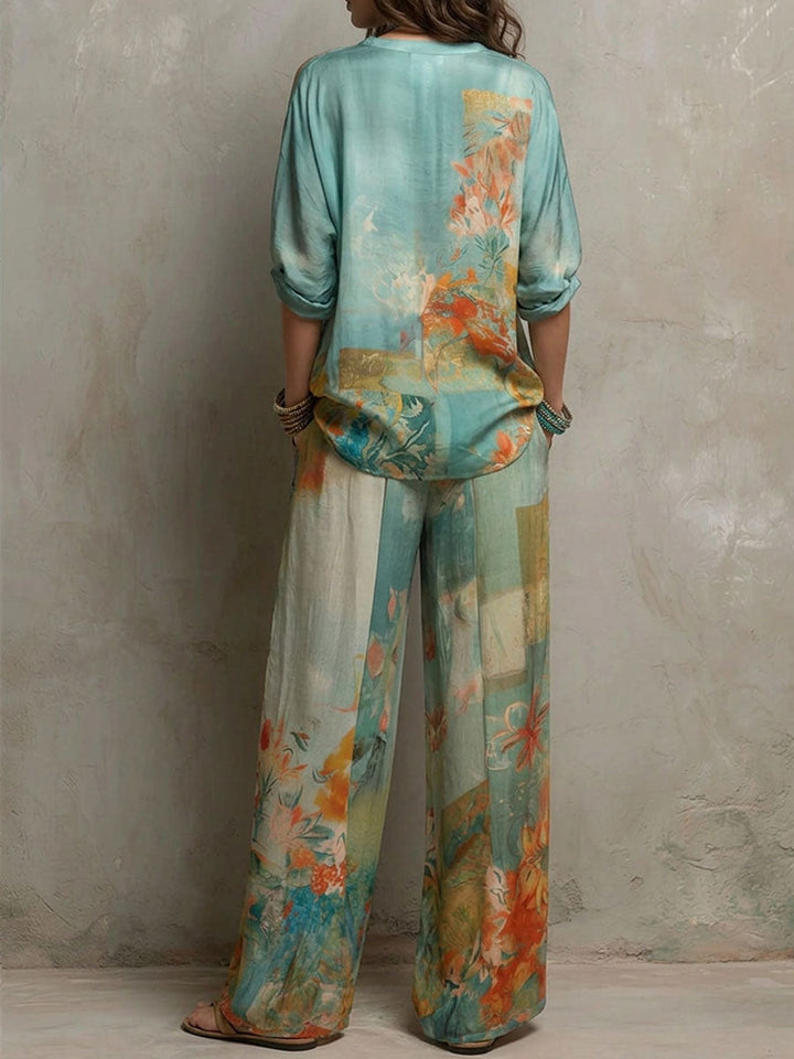 Chiara - Conjunto Floral Perna Larga