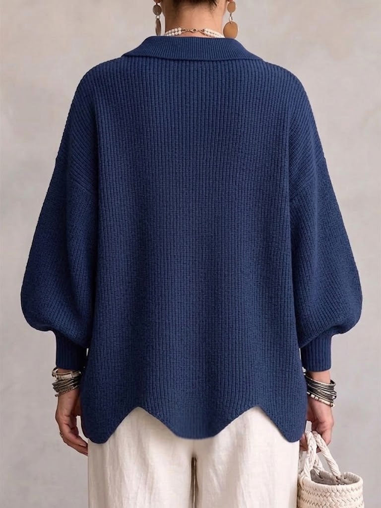 Isadora - Oversized Kardigan s Ovratnikom