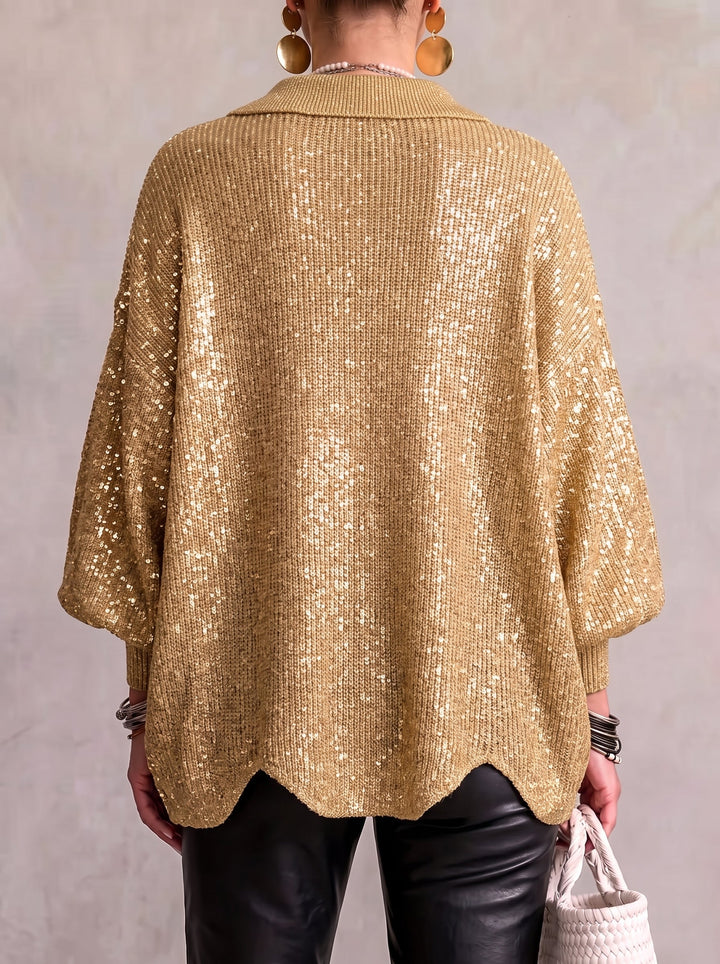 Isadora - Oversized Kardigan s Ovratnikom